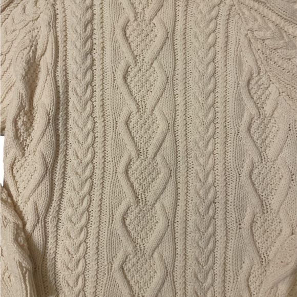 Fisherman Sweater Handmade Cable Knit Men's Large - Picture 2 of 4